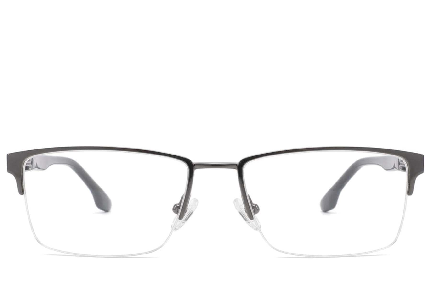 BS2425-1975_Grey_Semi-rimless_Metal_Glasses-front