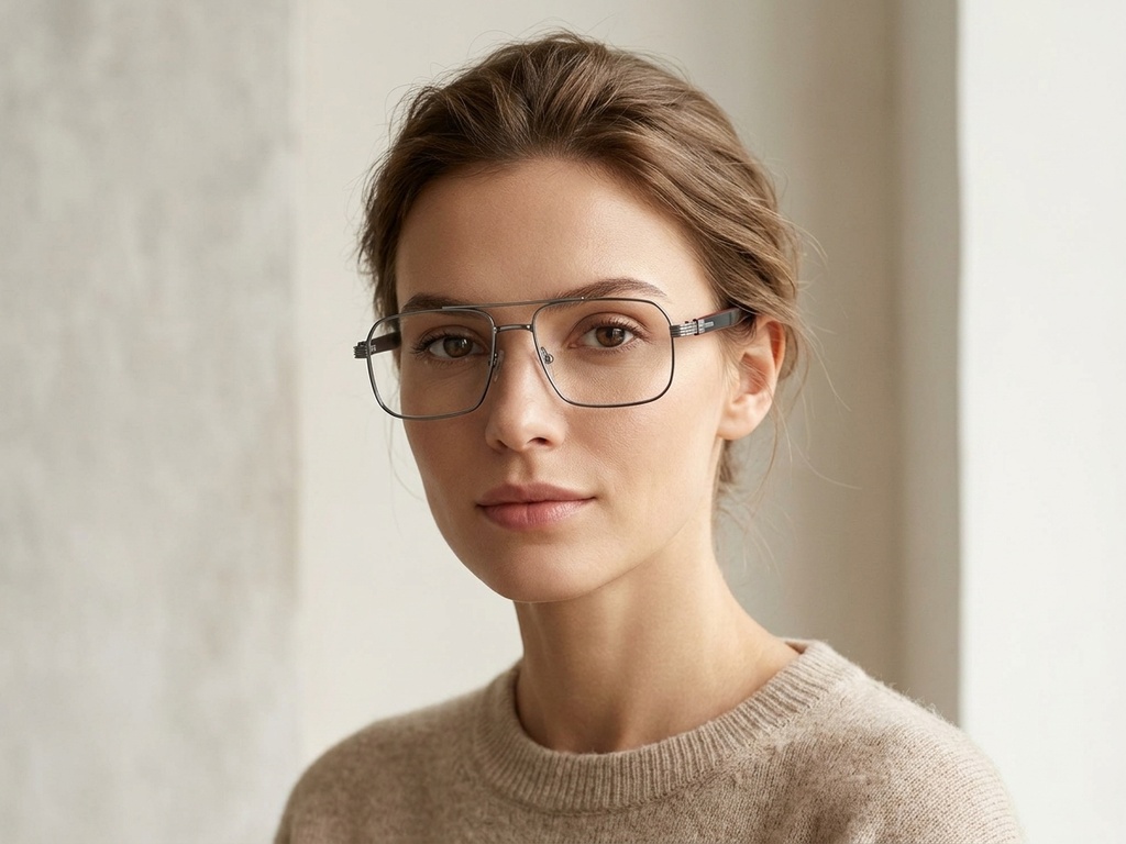 BS2425-1977_Black_Aviator_Metal_Glasses-tryon_female