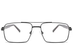 BS2425-1977_Black_Aviator_Metal_Glasses_front