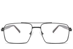 BS2425-1977_Black_Aviator_Metal_Glasses_front