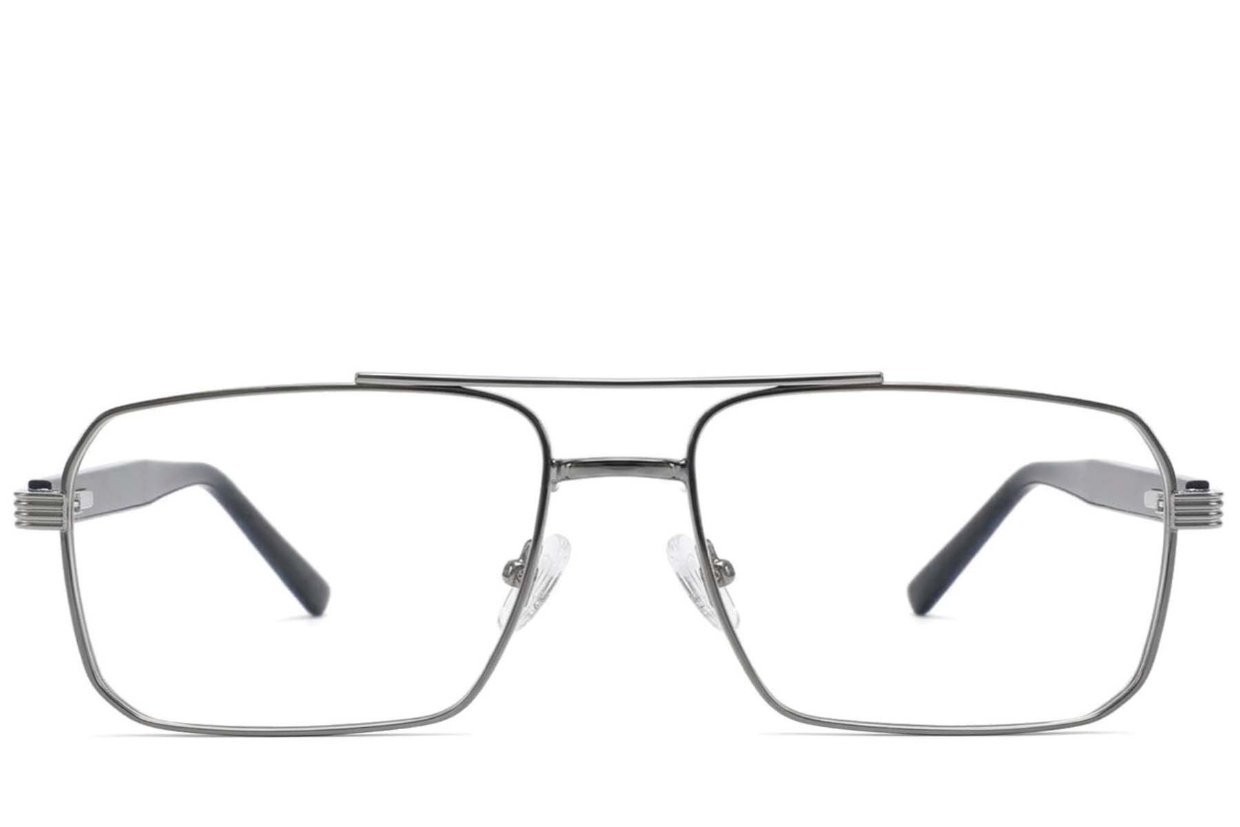BS2425-1979_Grey_Aviator_Metal_Glasses-front