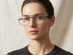 BS2425-1979_Grey_Aviator_Metal_Glasses-tryon_female