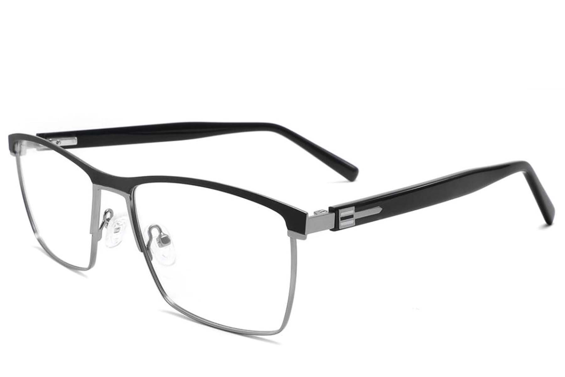 BS2425-1981_Black_Rectangular_Metal_Glasses_corner