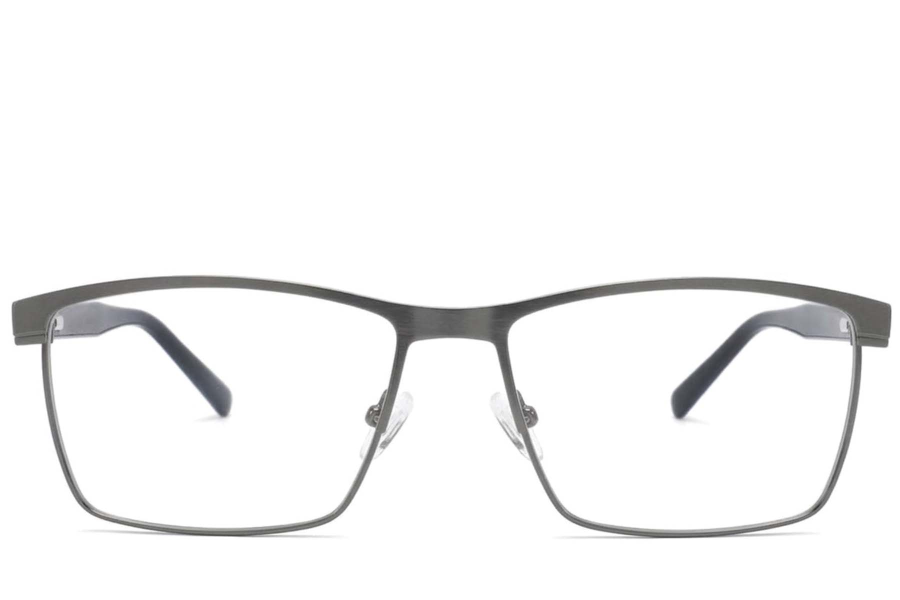 BS2425-1983_Grey_Rectangular_Metal_Glasses-front
