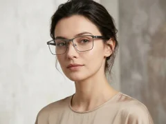 BS2425-1983_Grey_Rectangular_Metal_Glasses-tryon_female