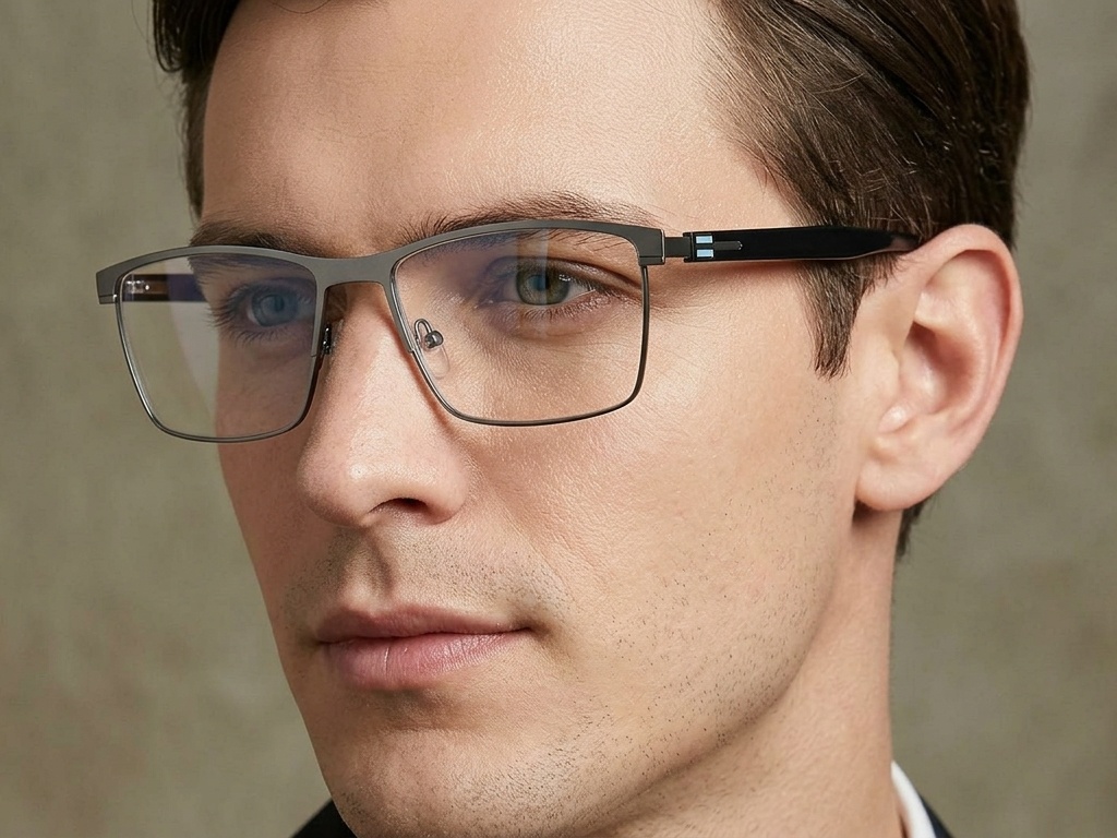 BS2425-1983_Grey_Rectangular_Metal_Glasses-tryon_male