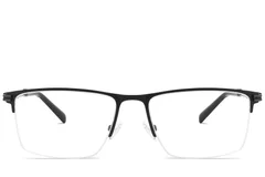 BS2425-1985_Black_Semi-rimless_Metal_Glasses_front