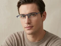 BS2425-1986_Blue_Semi-rimless_Metal_Glasses-tryon_male