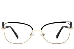 BS2425-1990_Black_Butterfly_Metal_Glasses_front