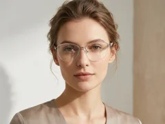 BS2425-2030_Silver_Semi-rimless_Metal_Glasses-tryon_female