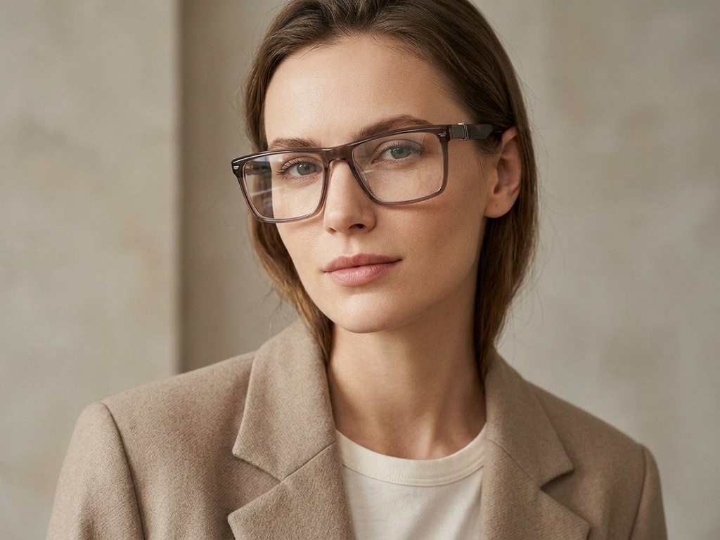 BS2425-2033_Brown_Rectangular_Acetate_Glasses-tryon_female