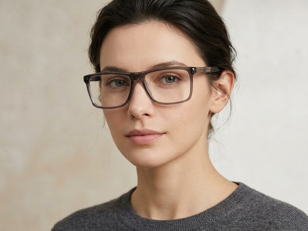 BS2425-2042_Grey_Rectangular_Acetate_Glasses-tryon_female