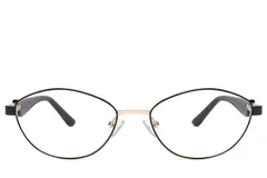 BS2425-2045_Black_Butterfly_Metal_Glasses_front