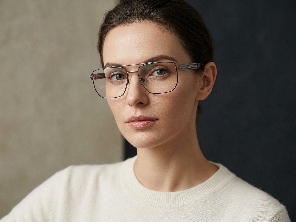 BS2425-2055_Blue_Aviator_Metal_Glasses-tryon_female