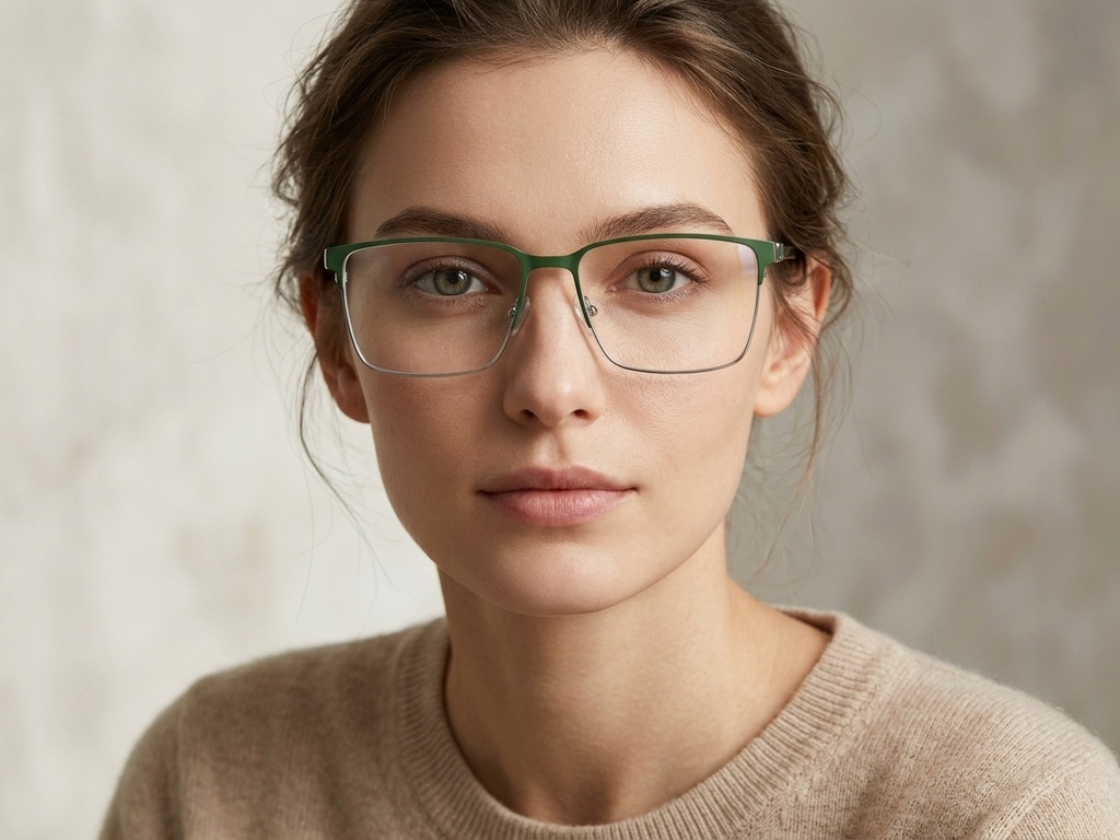 BS2425-2057_Green_Rectangular_Metal_Glasses-tryon_female