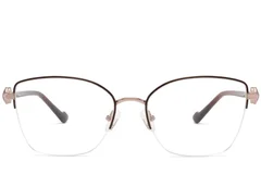 BS2425-2064_Brown_Semi-rimless_Metal_Glasses-front