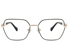 BS2425-2065_Black_Geometric_Metal_Glasses_front