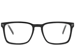 BS2425-2069_Black_Rectangular_Acetate_Glasses_front