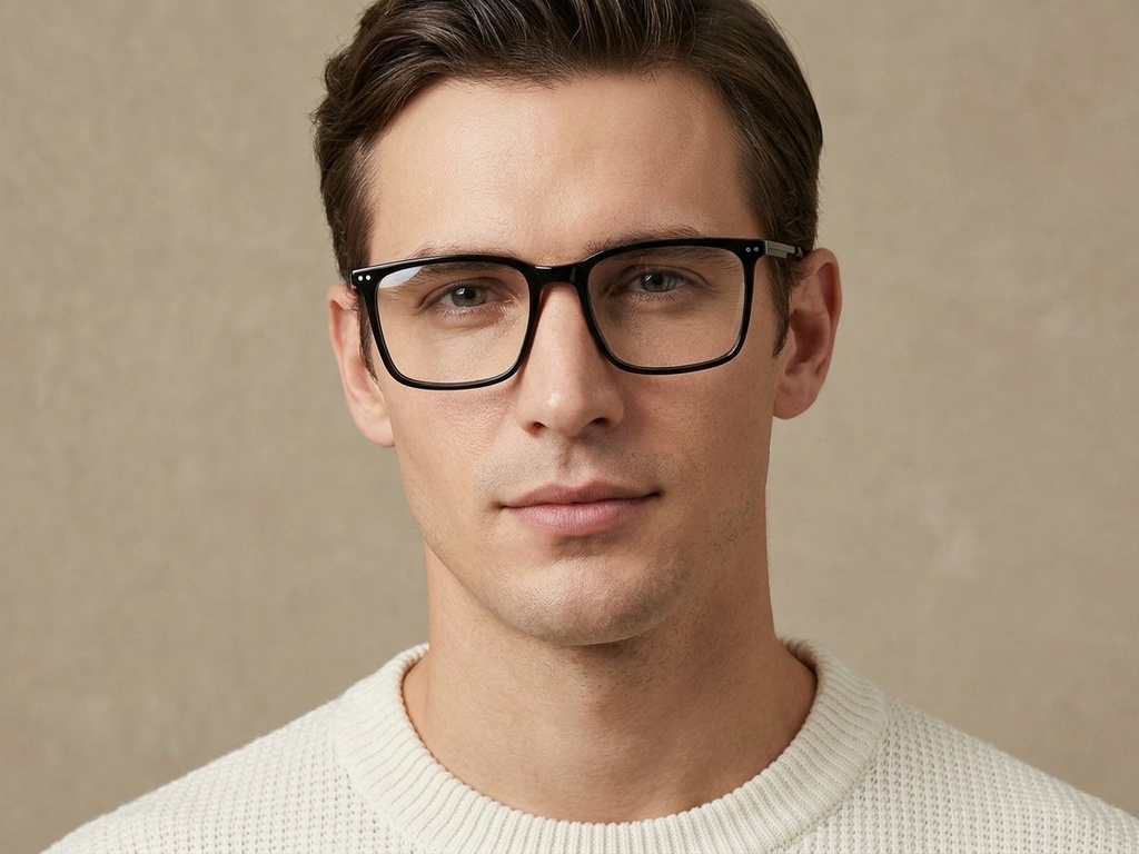 BS2425-2070_Black_Rectangular_Acetate_Glasses-tryon_male