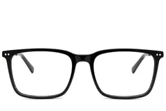 BS2425-2070_Black_Rectangular_Acetate_Glasses_front