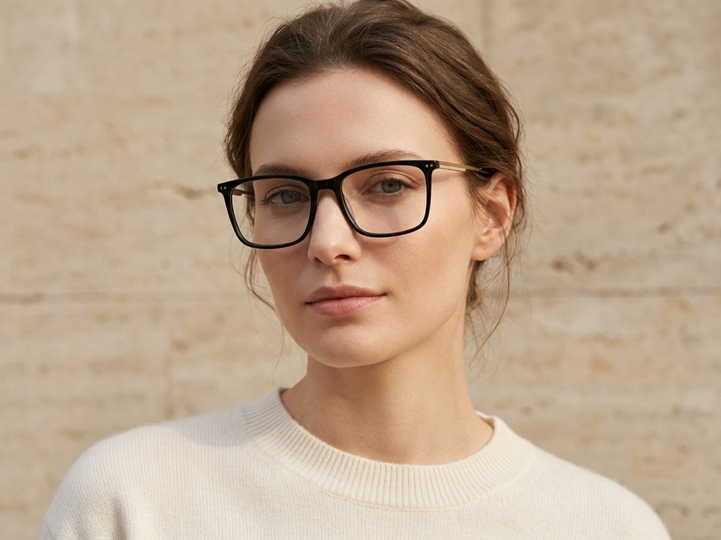 BS2425-2071_Black_Rectangular_Acetate_Glasses-tryon_female