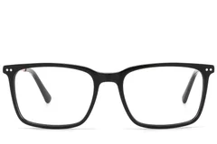 BS2425-2071_Black_Rectangular_Acetate_Glasses_front