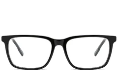 BS2425-2075_Black_Rectangular_Acetate_Glasses_front