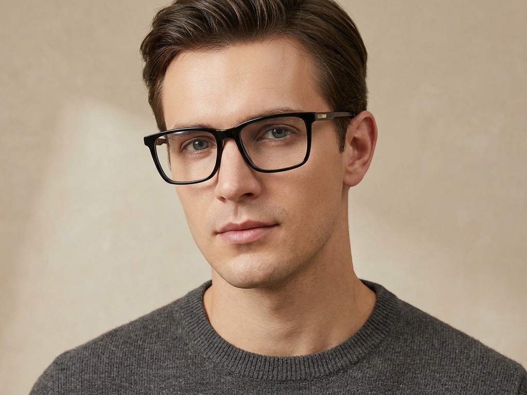 BS2425-2076_Black_Rectangular_Acetate_Glasses-tryon_male