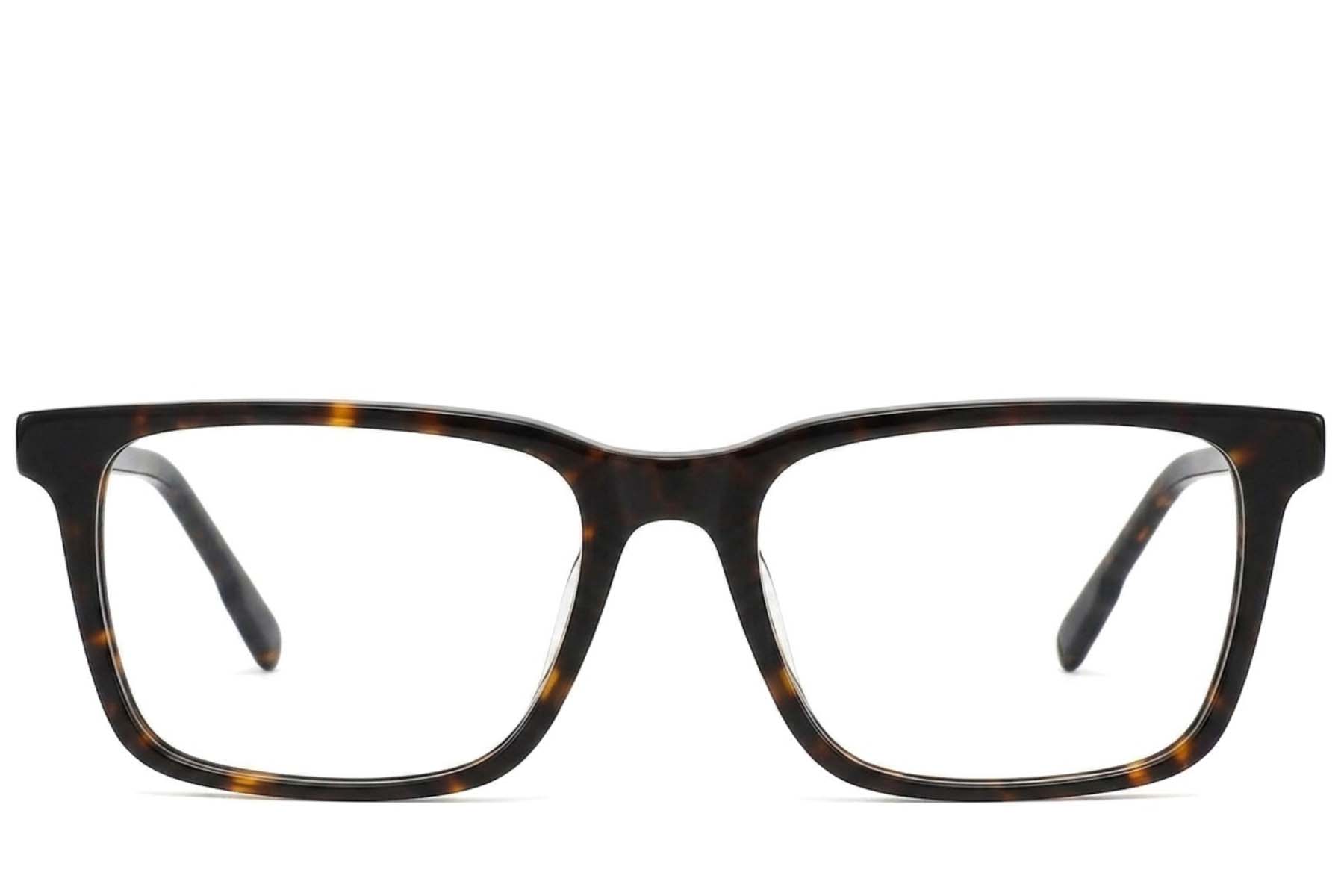 BS2425-2079_Tortoiseshell_Rectangular_Acetate_Glasses-front