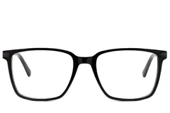 BS2425-2080_Black_Rectangular_Acetate_Glasses_front