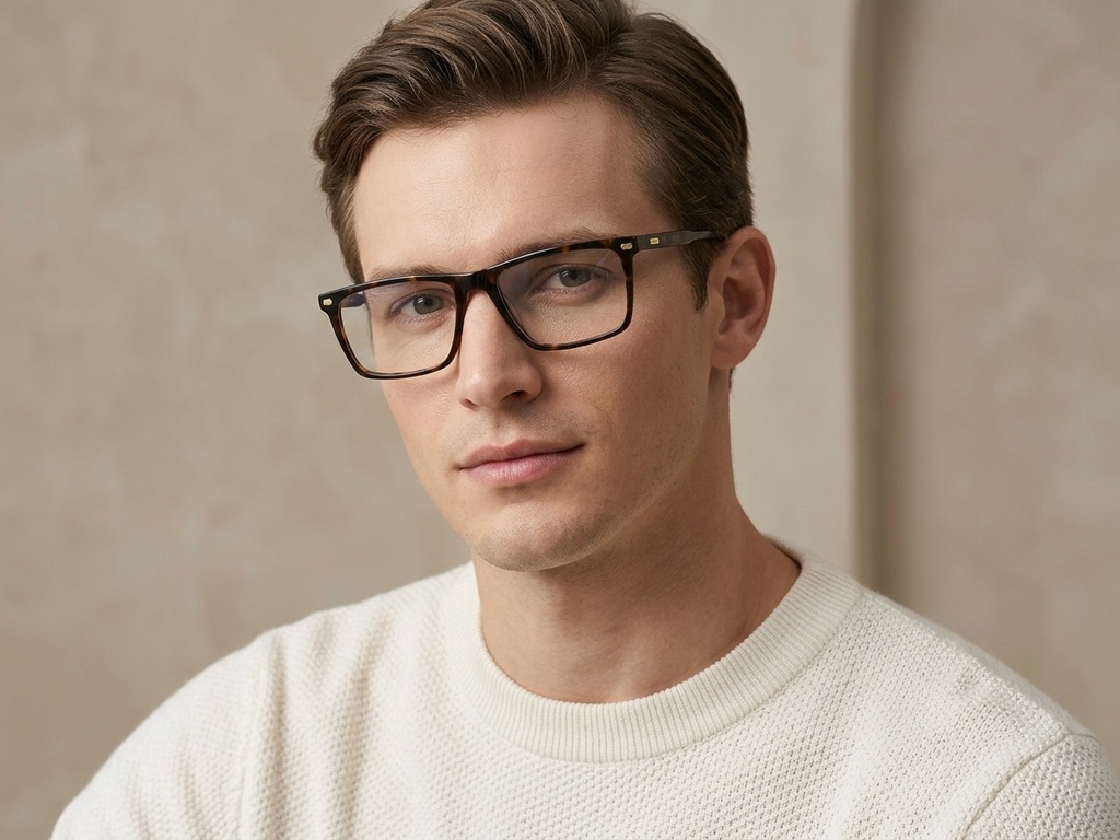 BS2425-2083_Tortoiseshell_Rectangular_Acetate_Glasses-tryon_male
