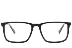 BS2425-2086_Black_Rectangular_Acetate_Glasses_front