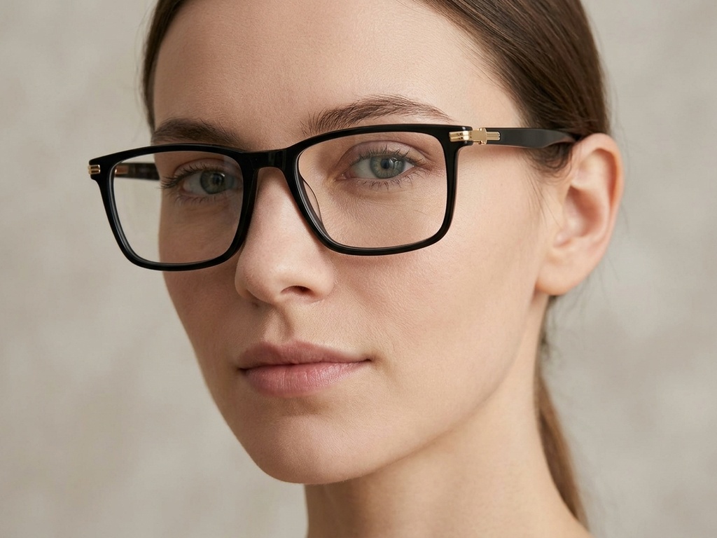 BS2425-2087_Black_Rectangular_Acetate_Glasses-tryon_female