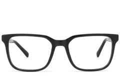 BS2425-2090_Black_Rectangular_Acetate_Glasses_front