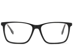 BS2425-2094_Black_Rectangular_Acetate_Glasses_front