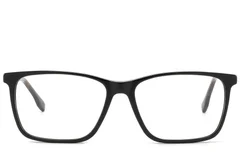 BS2425-2094_Black_Rectangular_Acetate_Glasses_front