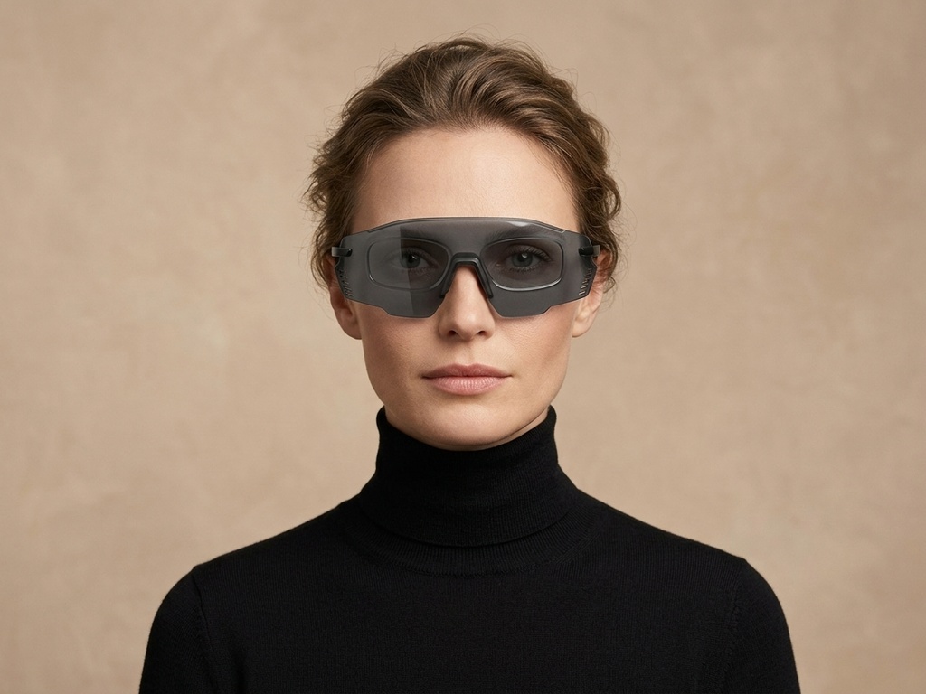 BS2426-0017_Black_Aviator_Plastic_Sunglasses-tryon_female
