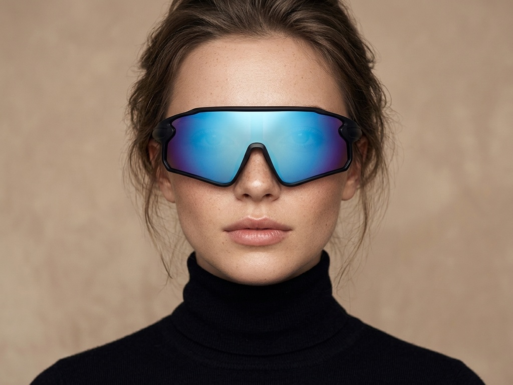 BS2426-0022_Black_Aviator_Plastic_Polarized Sunglasses-tryon_female