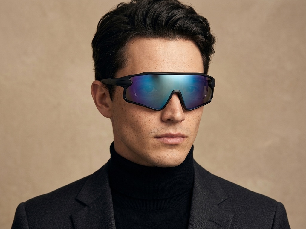 BS2426-0022_Black_Aviator_Plastic_Polarized Sunglasses-tryon_male