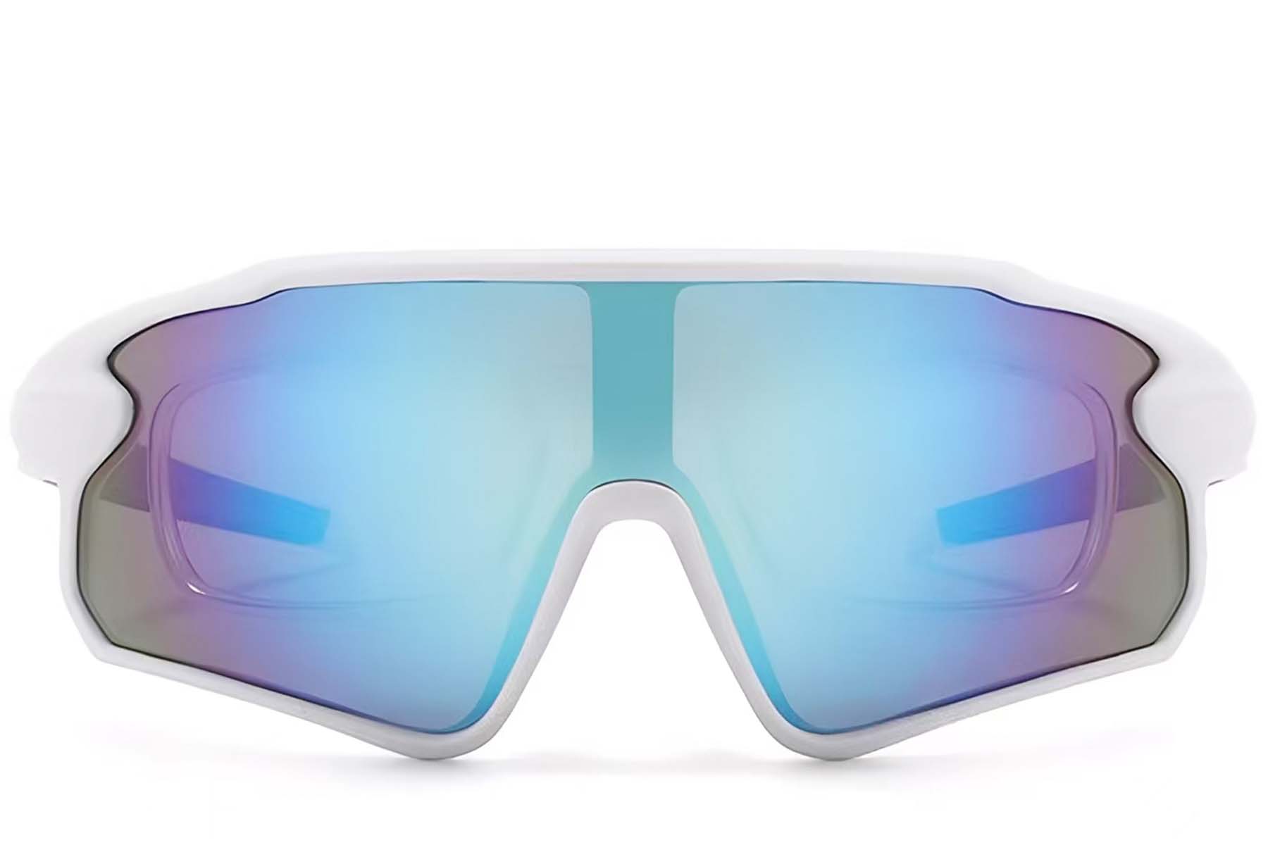 BS2426-0023_White_Aviator_Plastic_Polarized Sunglasses_front