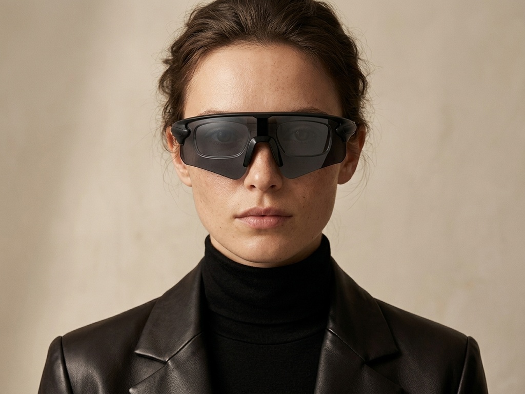 BS2426-0026_Black_Aviator_Plastic_Polarized Sunglasses-tryon_female