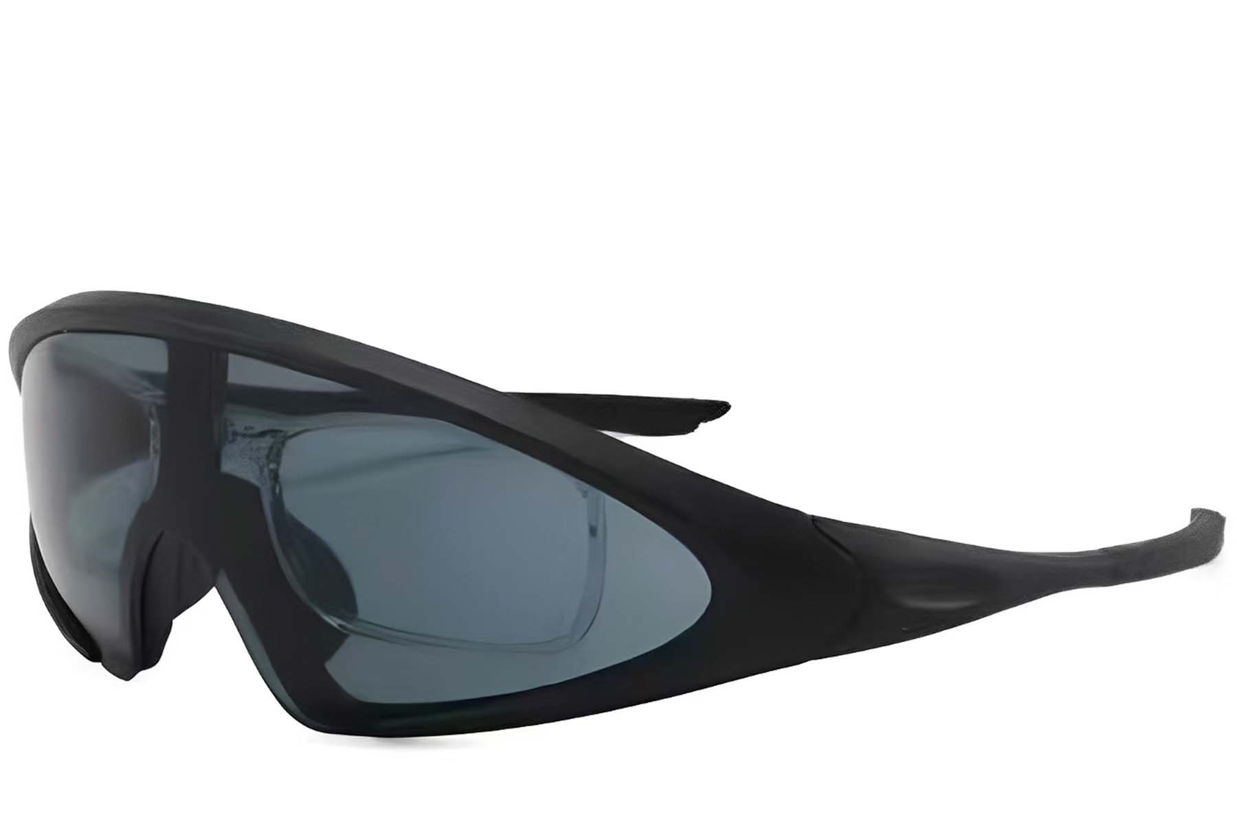 BS2426-0031_Black_Semi-rimless_Plastic_Sunglasses_corner