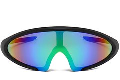 BS2426-0034_Black_Semi-rimless_Plastic_Sunglasses_front