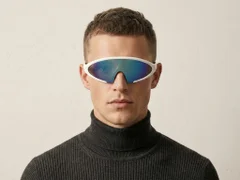 BS2426-0035_White_Semi-rimless_Plastic_Sunglasses-tryon_male