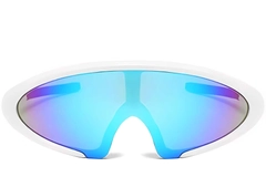 BS2426-0035_White_Semi-rimless_Plastic_Sunglasses_front