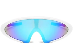 BS2426-0035_White_Semi-rimless_Plastic_Sunglasses_front