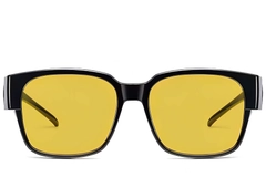 BS2426-0038_Black_Rectangular_Plastic_Polarized Driving Glasses_front