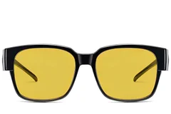 BS2426-0038_Black_Rectangular_Plastic_Polarized Driving Glasses_front