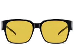 BS2426-0038_Black_Rectangular_Plastic_Polarized Driving Glasses_front