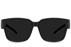 BS2426-0040_Black_Rectangular_Plastic_Polarized Driving Glasses_front